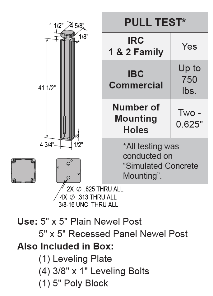 4542a-post-mount Post Mounts - Superior Plastic Products