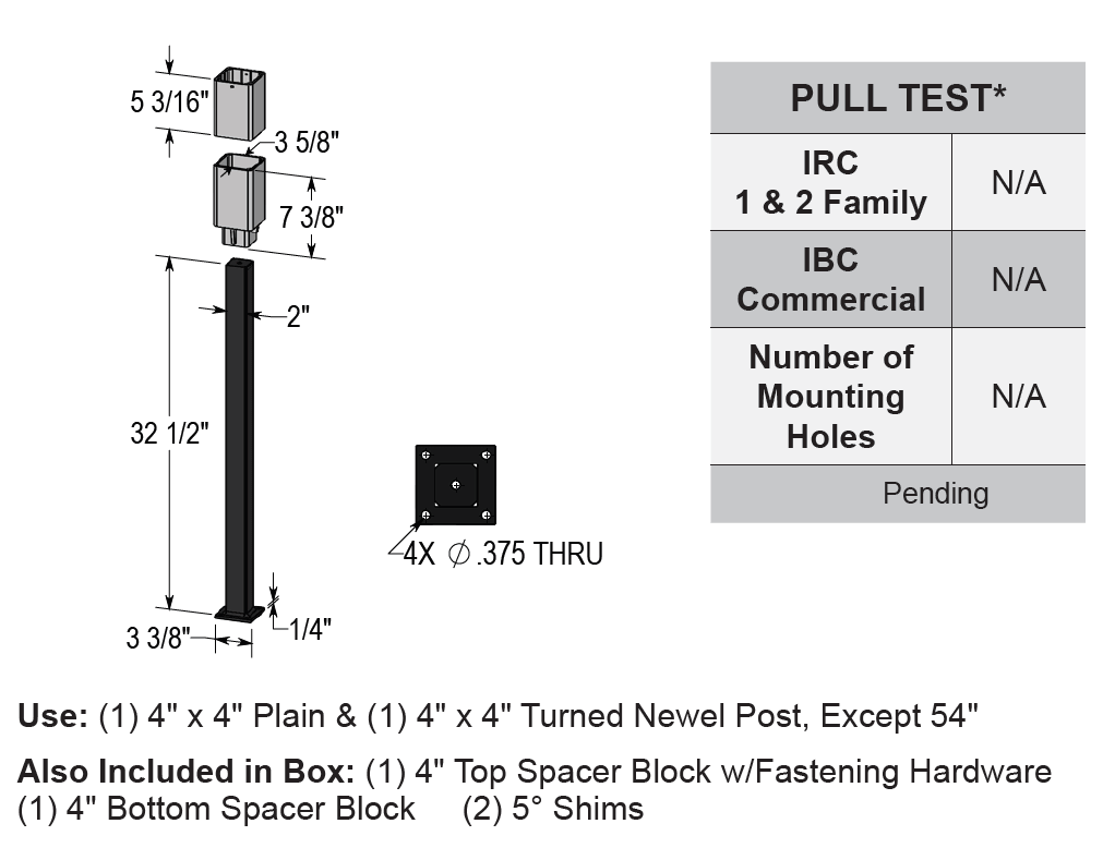 8436g-ad-post-mount Post Mounts - Superior Plastic Products