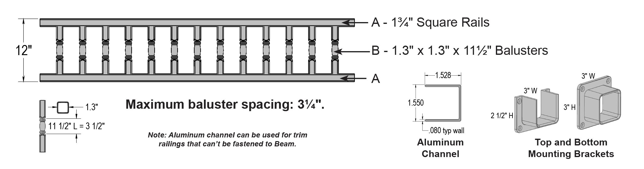 Vinyl Trim Railing - Superior Plastic Products